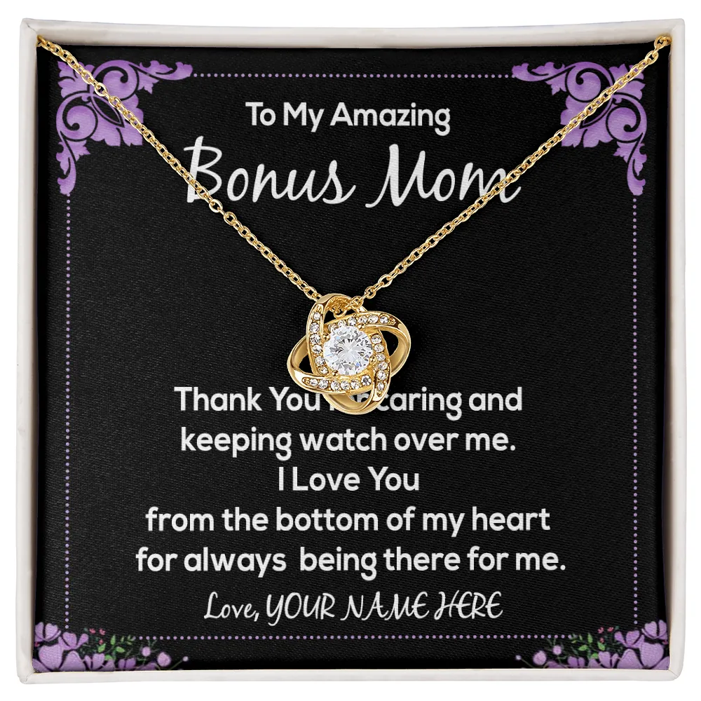Personalized Necklace Gift For Your Bonus Mom