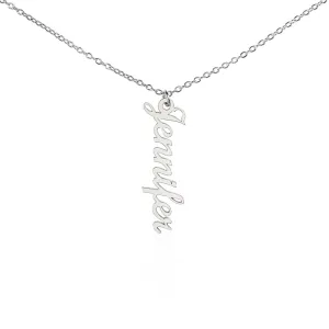 Personalized Vertical Name Necklace – Custom Jewelry Gift for Women