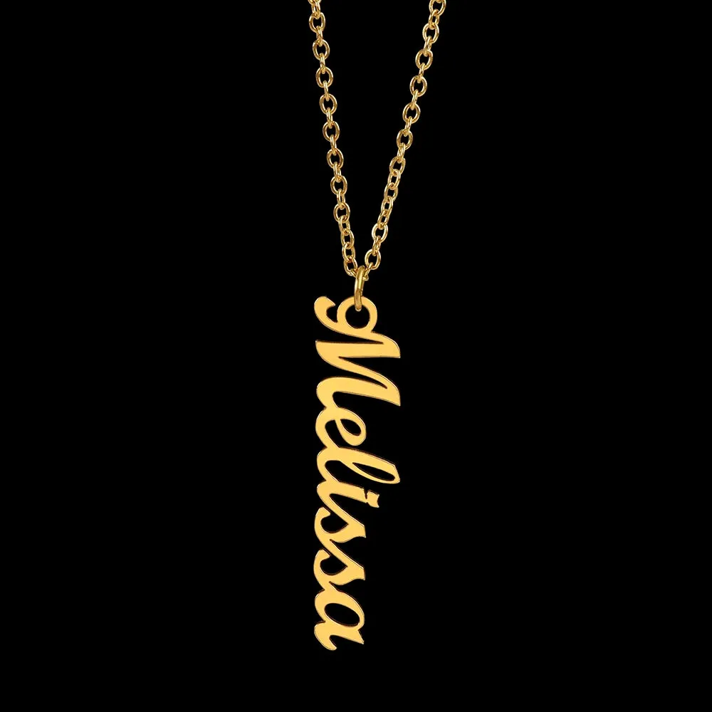 Personalized Vertical Name Necklace for Grandma – A Cherished Gift for Christmas, Birthdays and More!