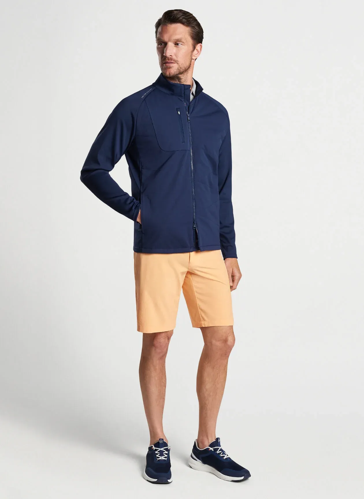 Peter Millar Mens Classic Fit  ENDEAVOUR HYBRID JACKET - NAVY