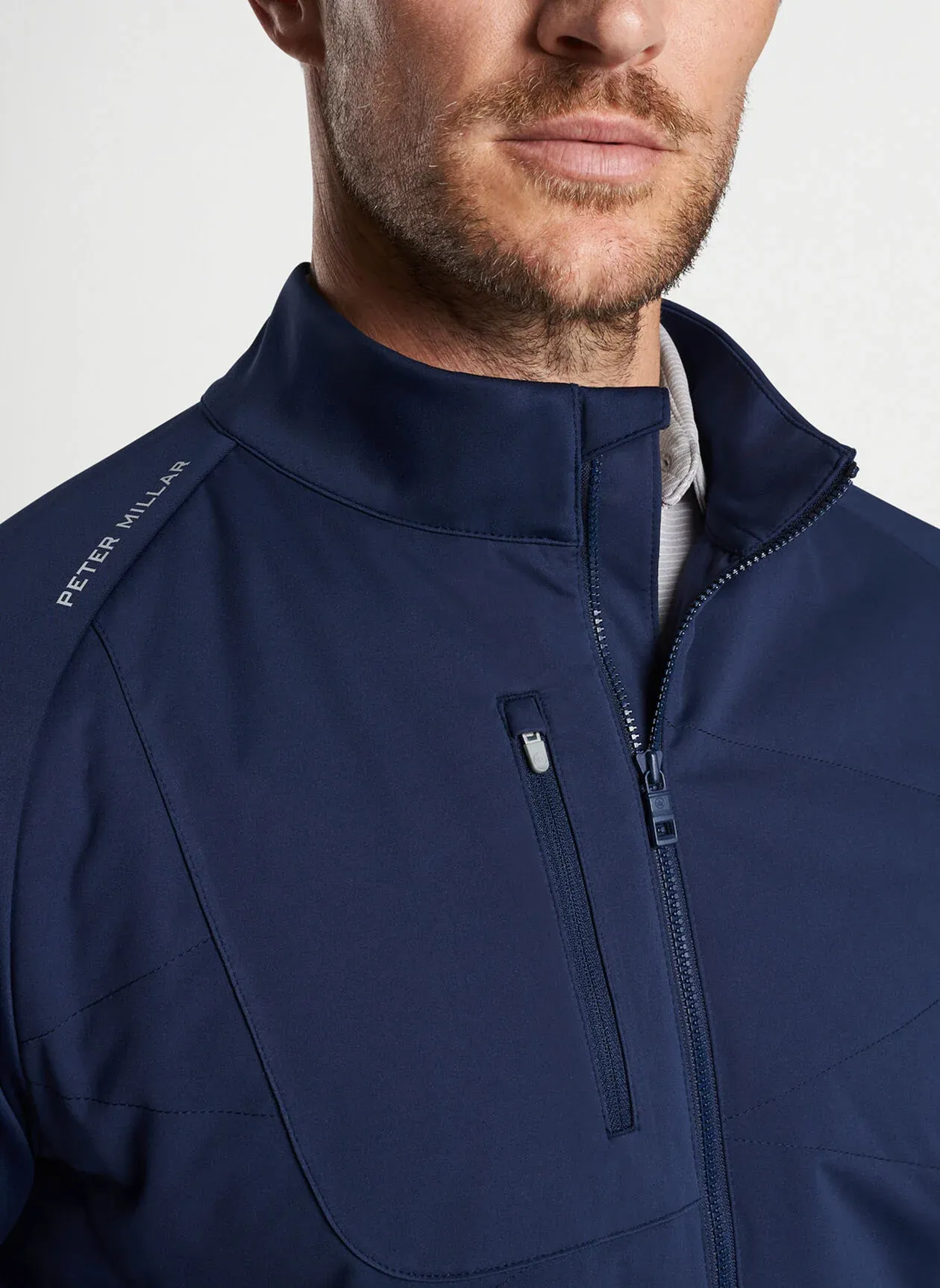 Peter Millar Mens Classic Fit  ENDEAVOUR HYBRID JACKET - NAVY