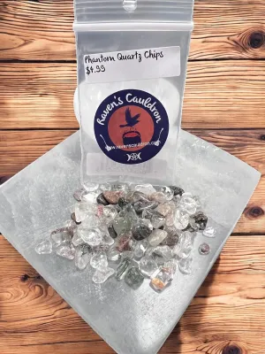 Phantom Quartz Gemstone Chips