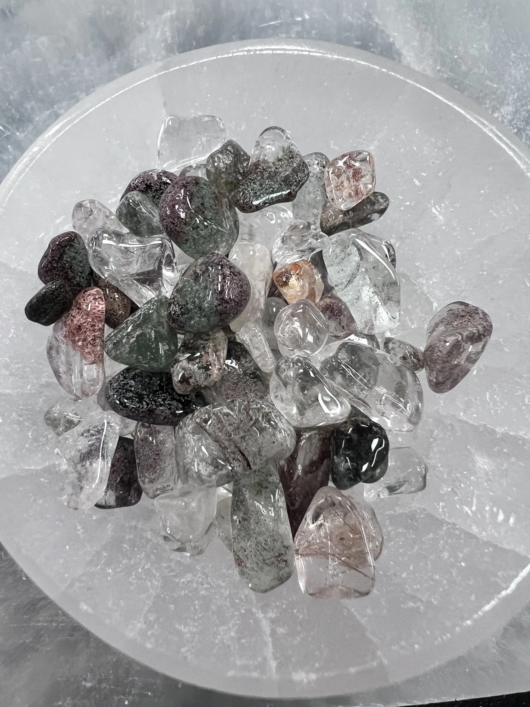 Phantom Quartz Gemstone Chips