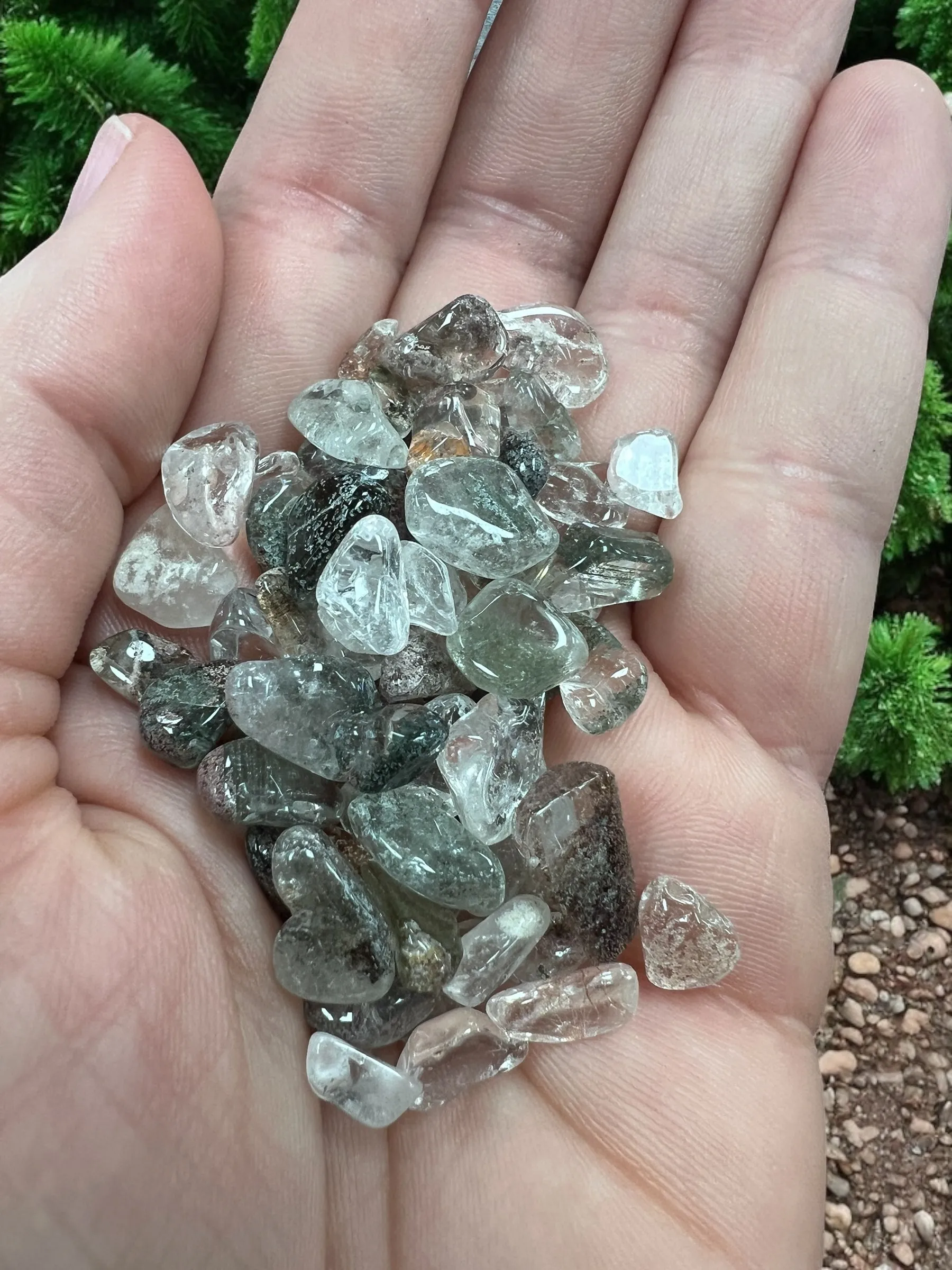 Phantom Quartz Gemstone Chips