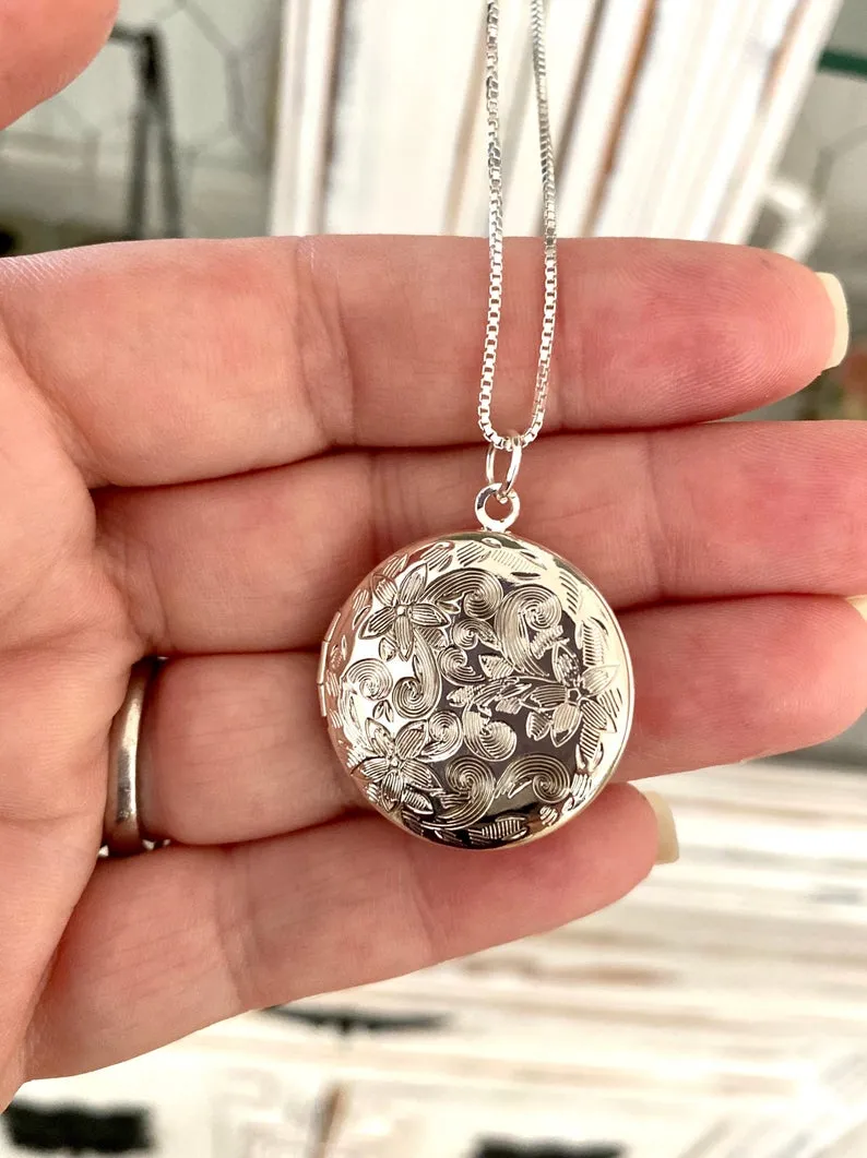 Photo and Handwriting Locket with optional engraving