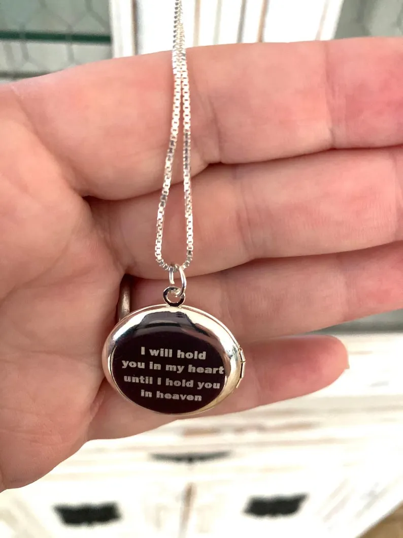Photo and Handwriting Locket with optional engraving