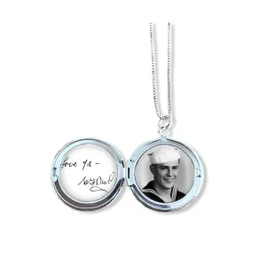 Photo and Handwriting Locket with optional engraving