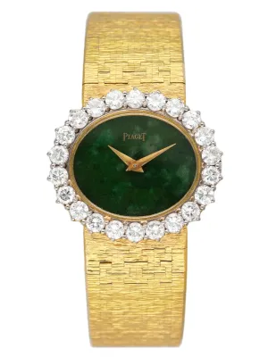 Piaget 9330A6 Diamond Jade Dial Ladies Watch