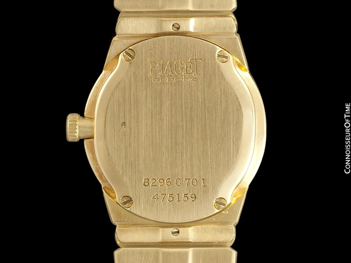 Piaget Polo Ladies Bracelet Watch - 18K Gold & Original Factory Piaget Diamonds