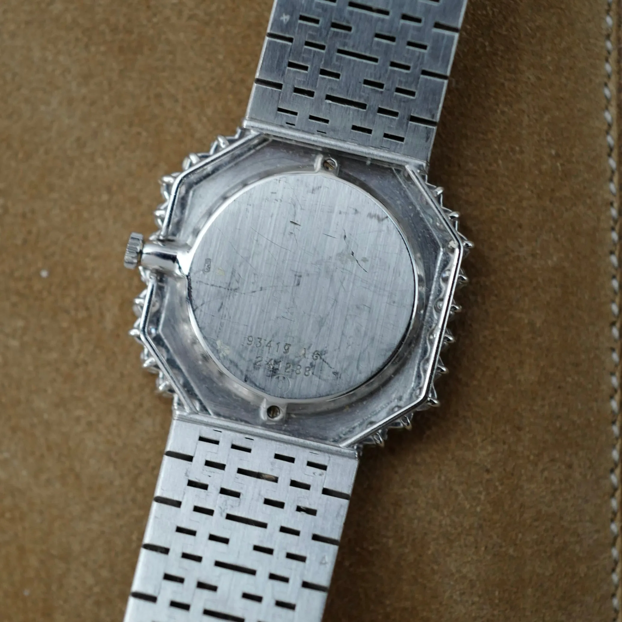 Piaget White Gold Onyx and Diamond Watch Ref. 93419