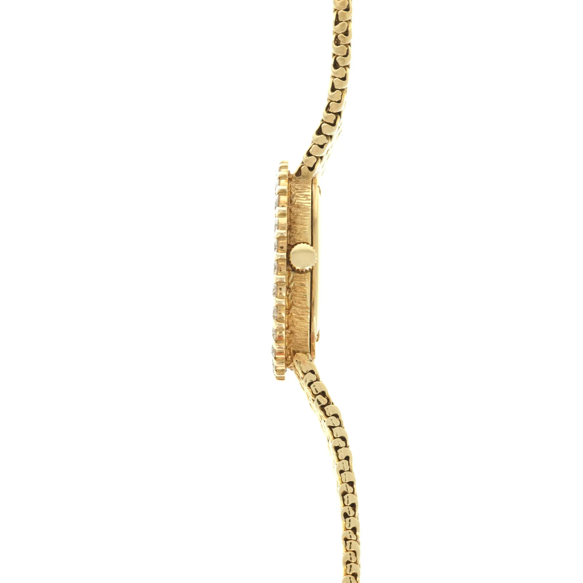 Piaget Yellow Gold Diamond Watch, 1970s