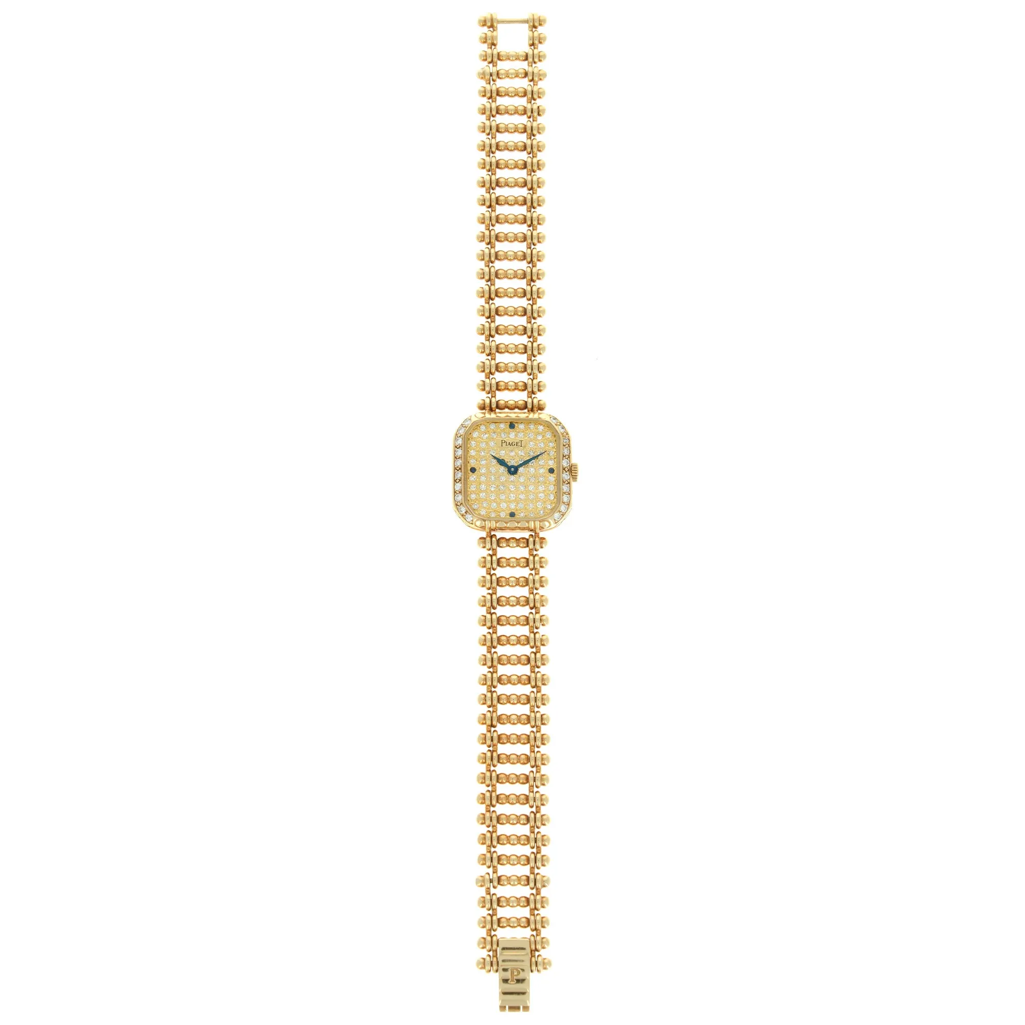 Piaget Yellow Gold Diamond Watch, 1980s