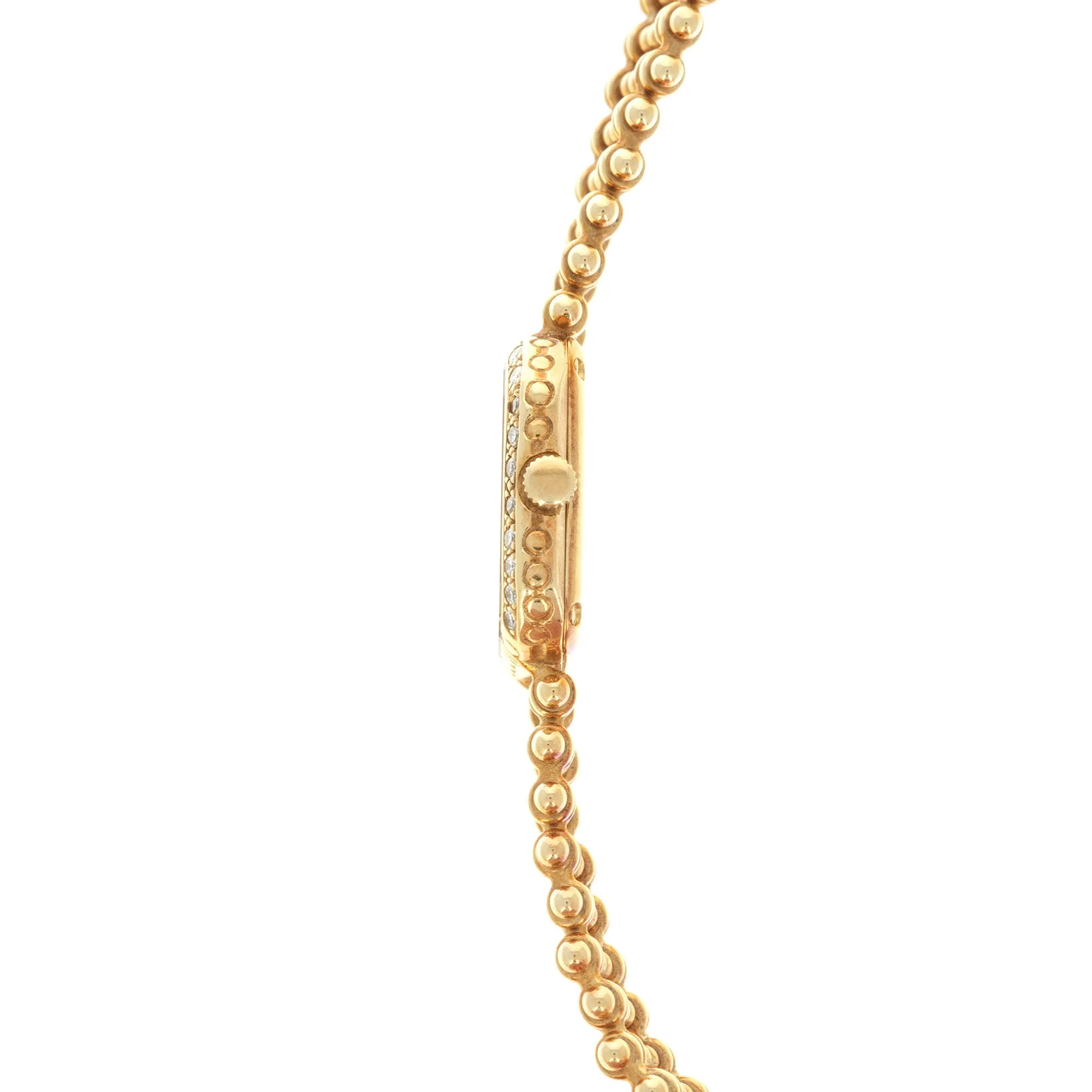 Piaget Yellow Gold Diamond Watch, 1980s
