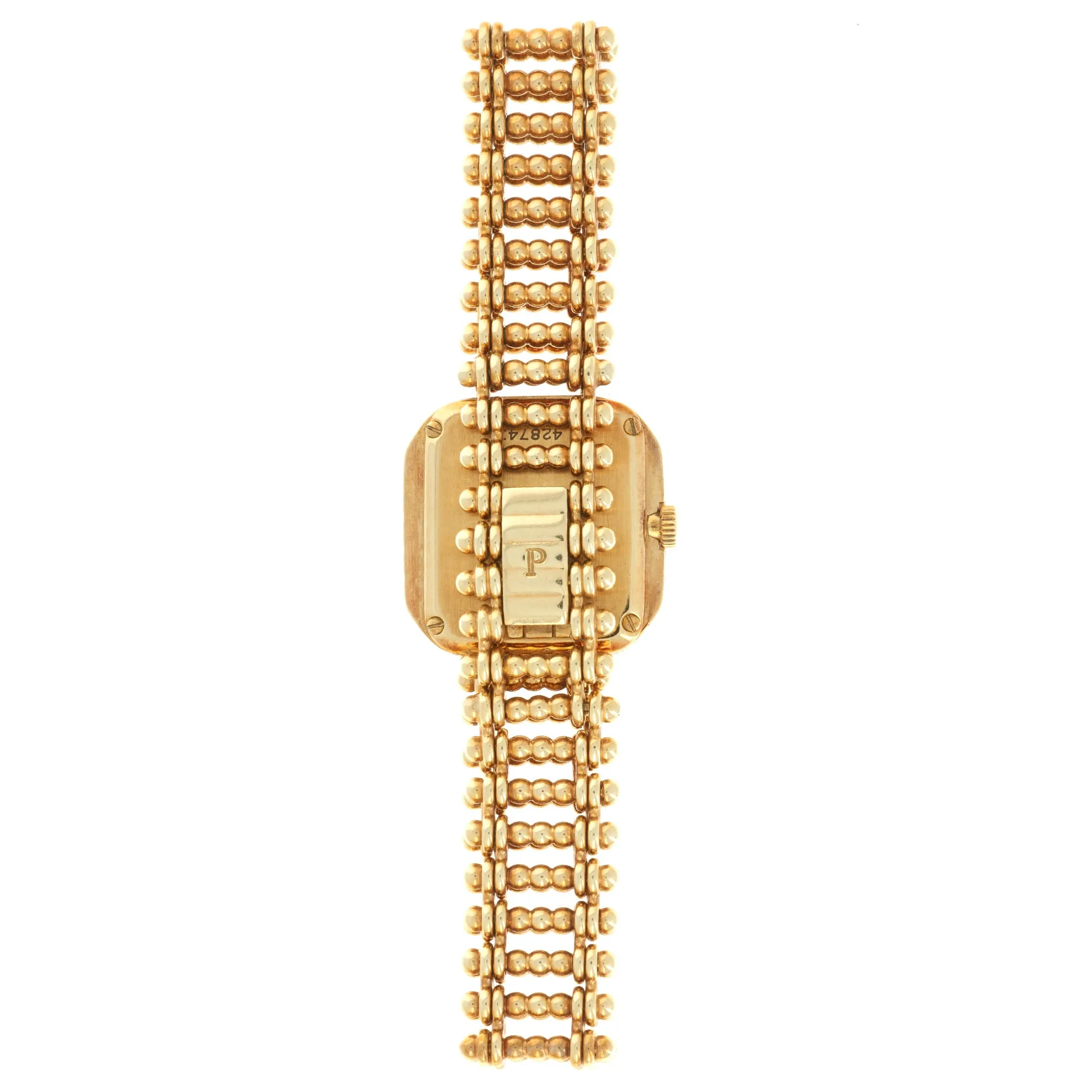 Piaget Yellow Gold Diamond Watch, 1980s