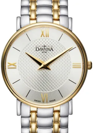 Pianos II Quartz Swiss-Made Guilloche Silver Gold Ladies Watch 16858115