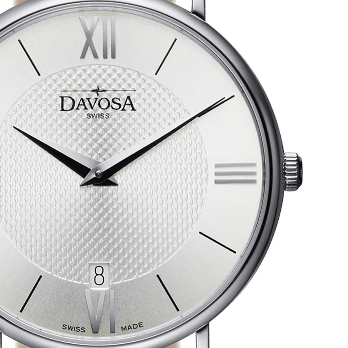 Pianos II Quartz Swiss-Made Silver Executive Watch 16248515