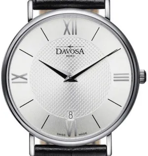 Pianos II Quartz Swiss-Made Silver Executive Watch 16248515