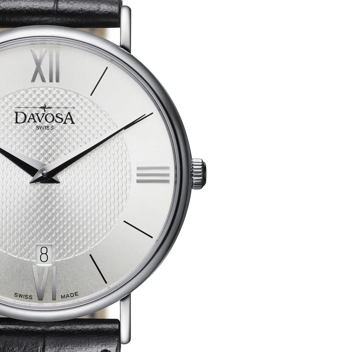 Pianos II Quartz Swiss-Made Silver Executive Watch 16248515