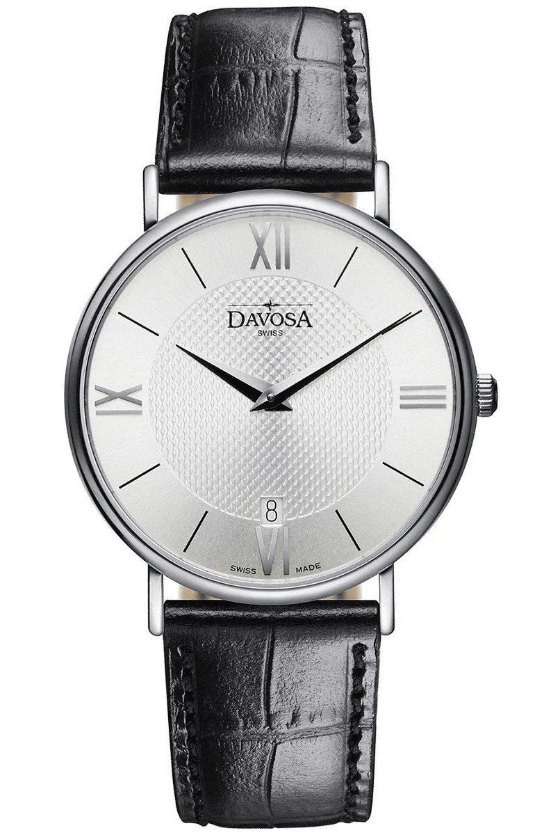 Pianos II Quartz Swiss-Made Silver Executive Watch 16248515