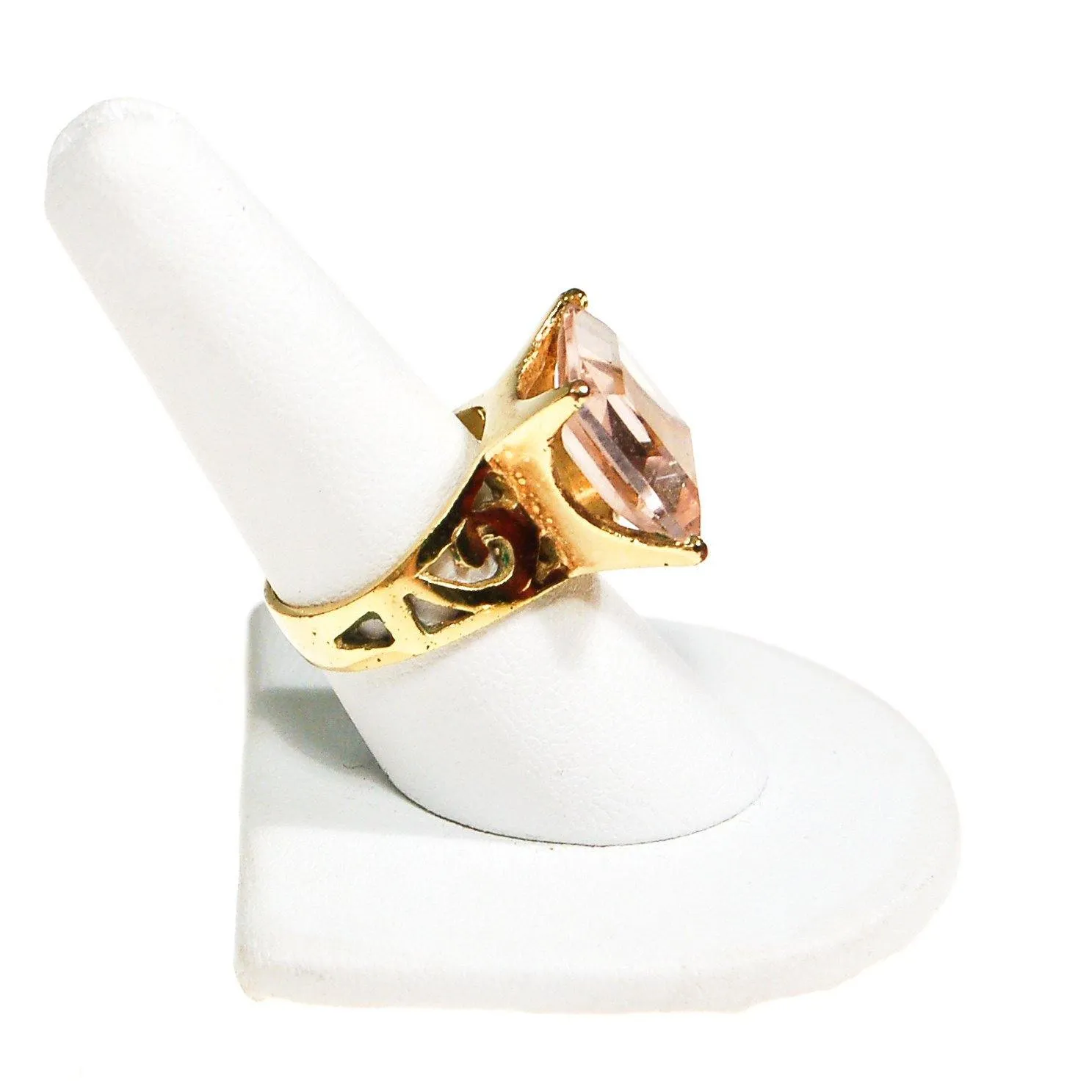 Pink Crystal Statement Ring