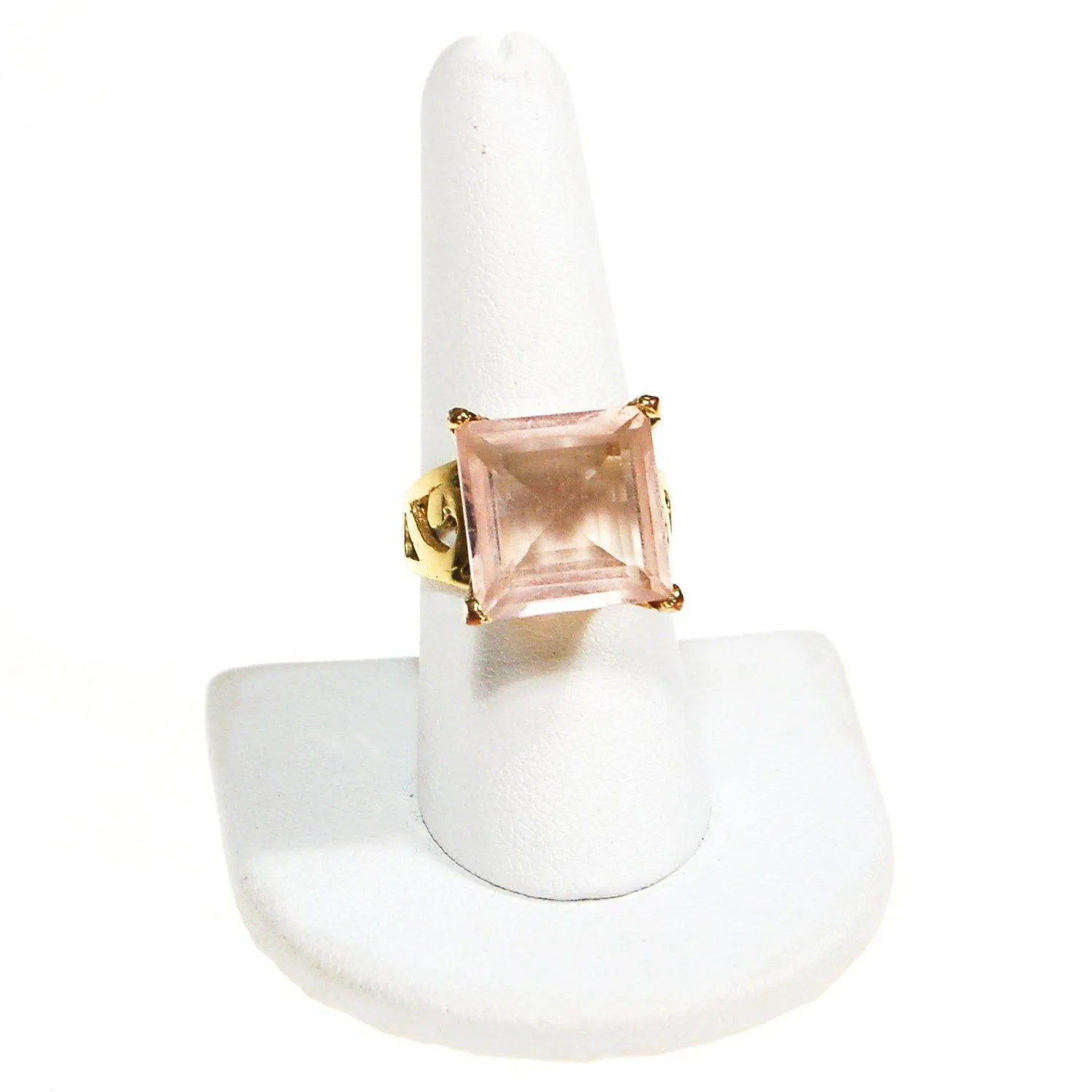 Pink Crystal Statement Ring