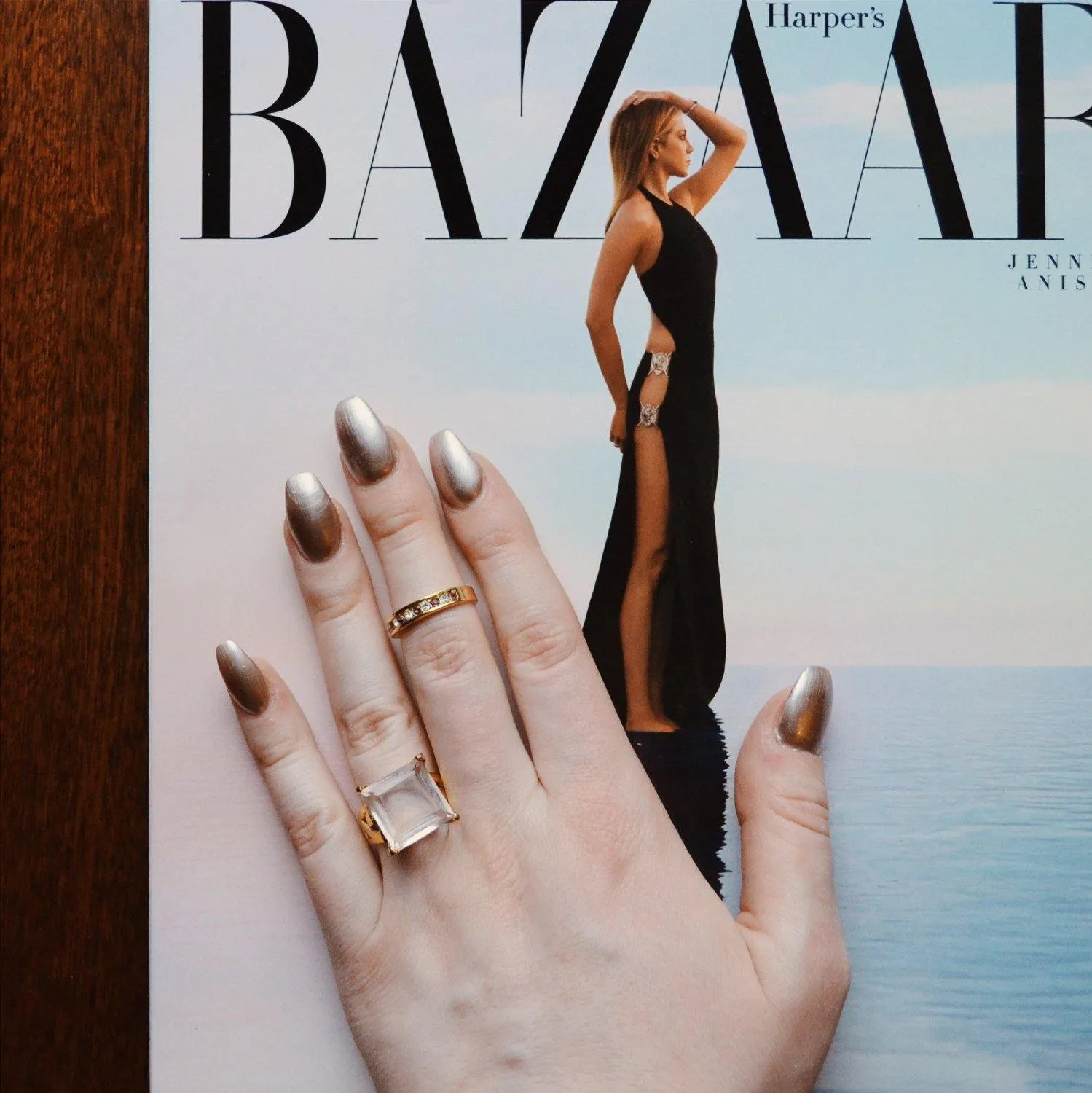 Pink Crystal Statement Ring