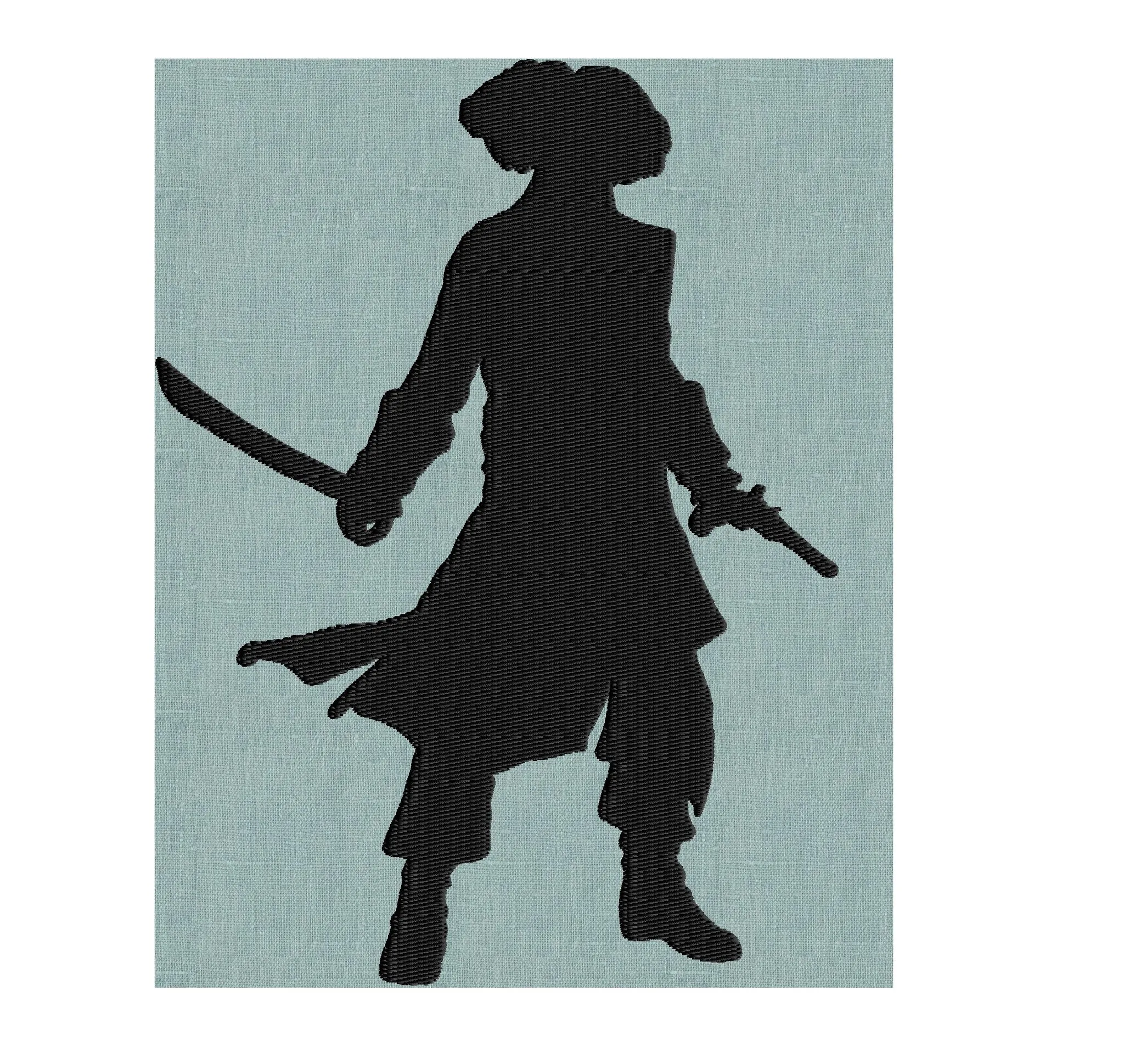 PIRATE Embroidery Design - EMBROIDERY Design FILE - Instant download - fun stuff
