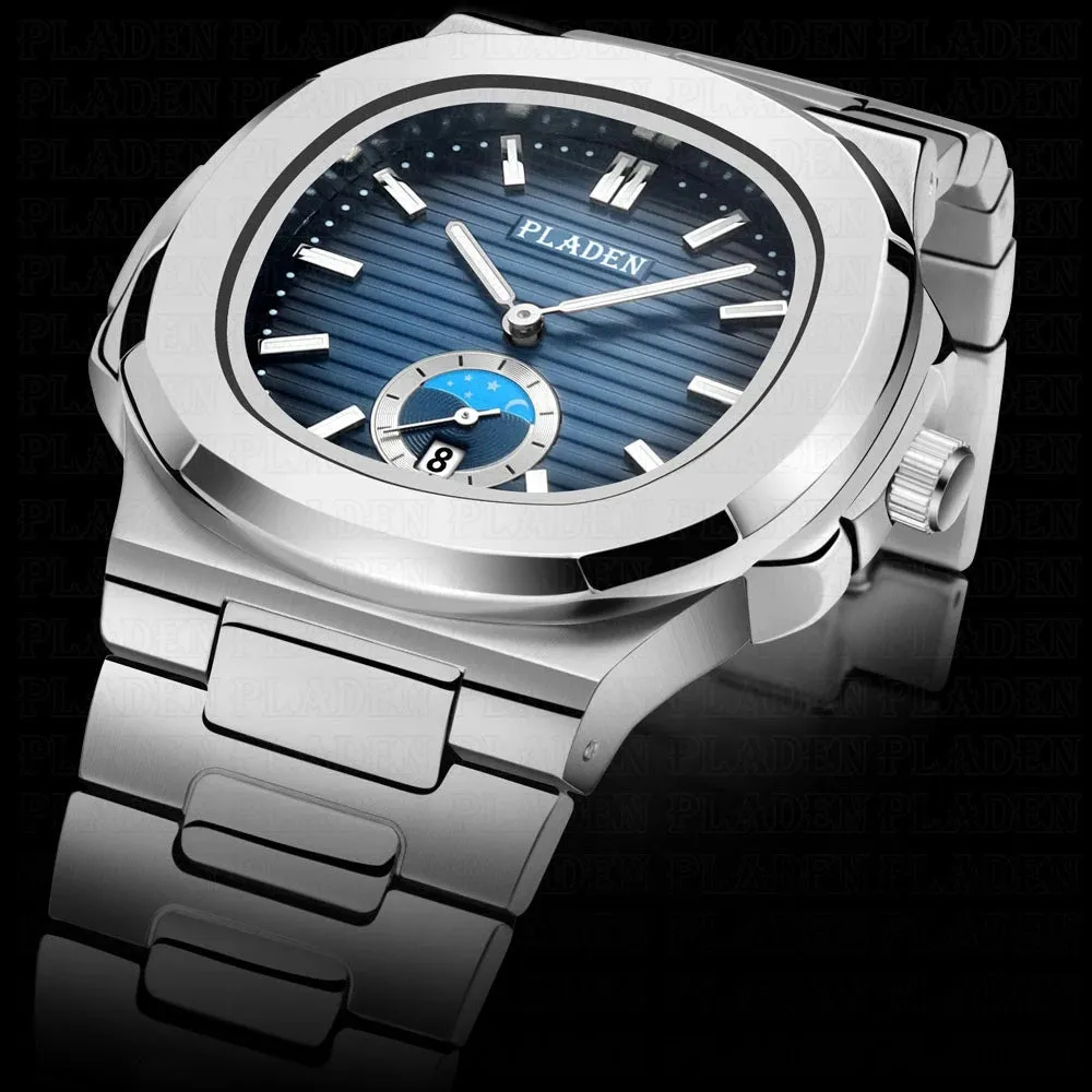 PLADEN Men's Watch Luxury Brand