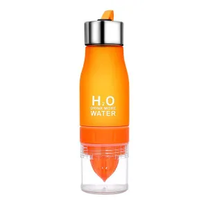 Plastic Infuser Water Bottle, 22 oz. - Stainless Steel Cap - 6 colors