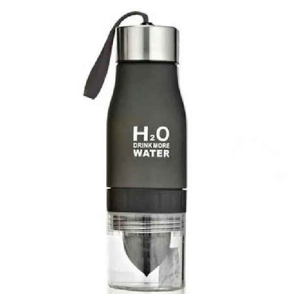 Plastic Infuser Water Bottle, 22 oz. - Stainless Steel Cap - 6 colors
