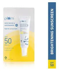 Plum rice water & niacinamide 2 % hybrid 50 PA    ( reduces blemishes , brighten skin ) 50g