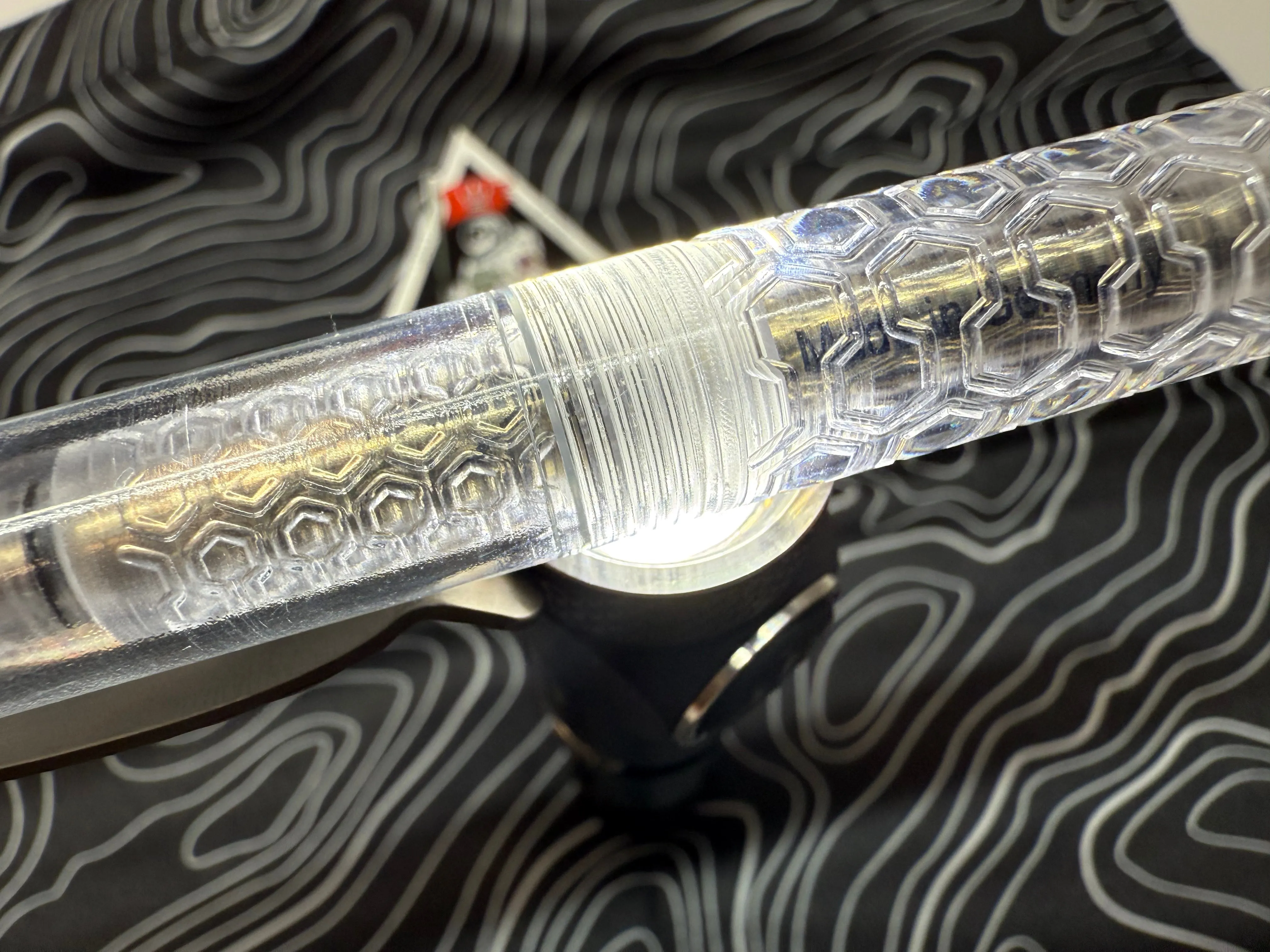 Polycarbonate Embassy Pen ( Vapor Polish Clear Finish )