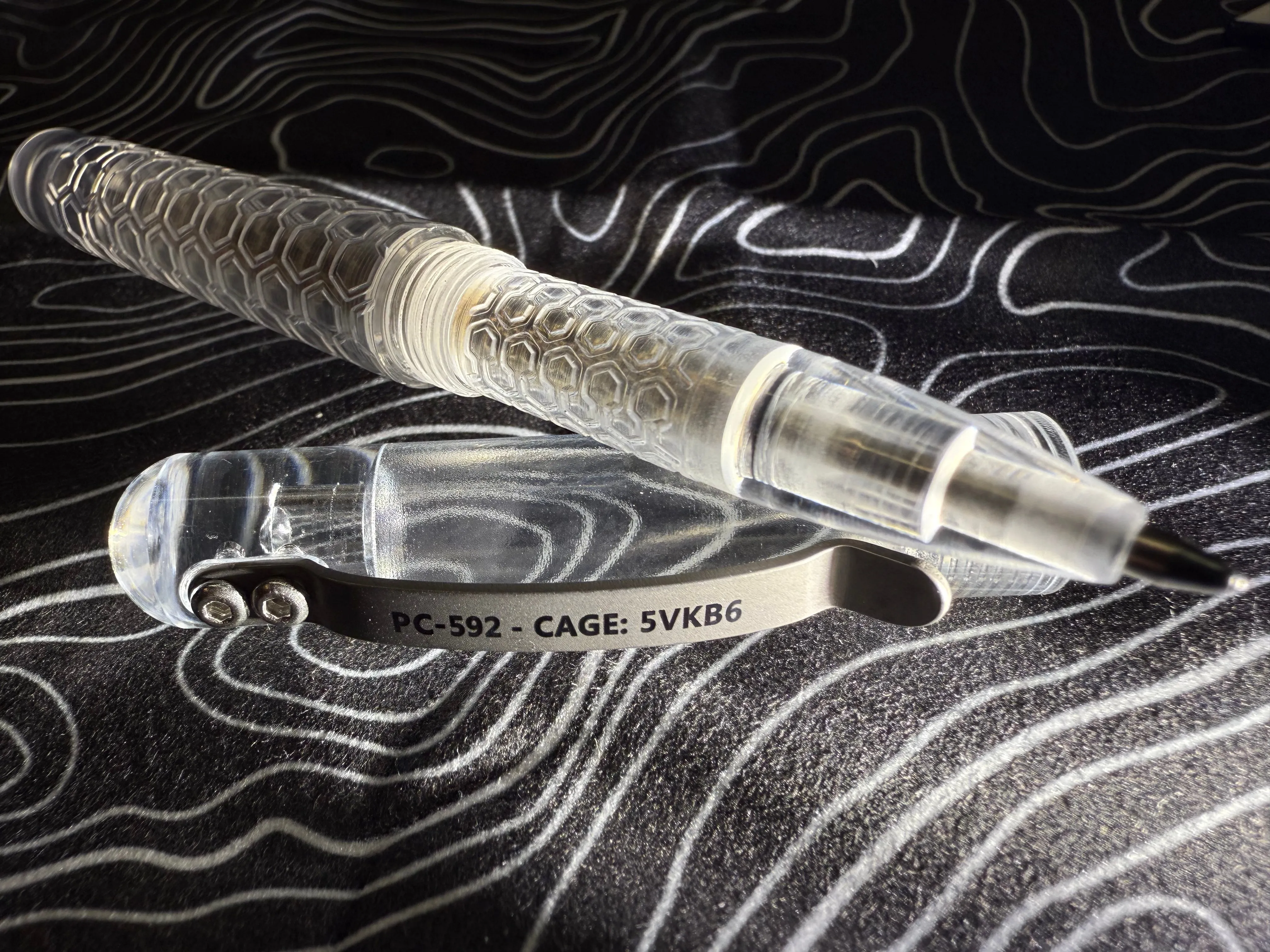 Polycarbonate Embassy Pen ( Vapor Polish Clear Finish )