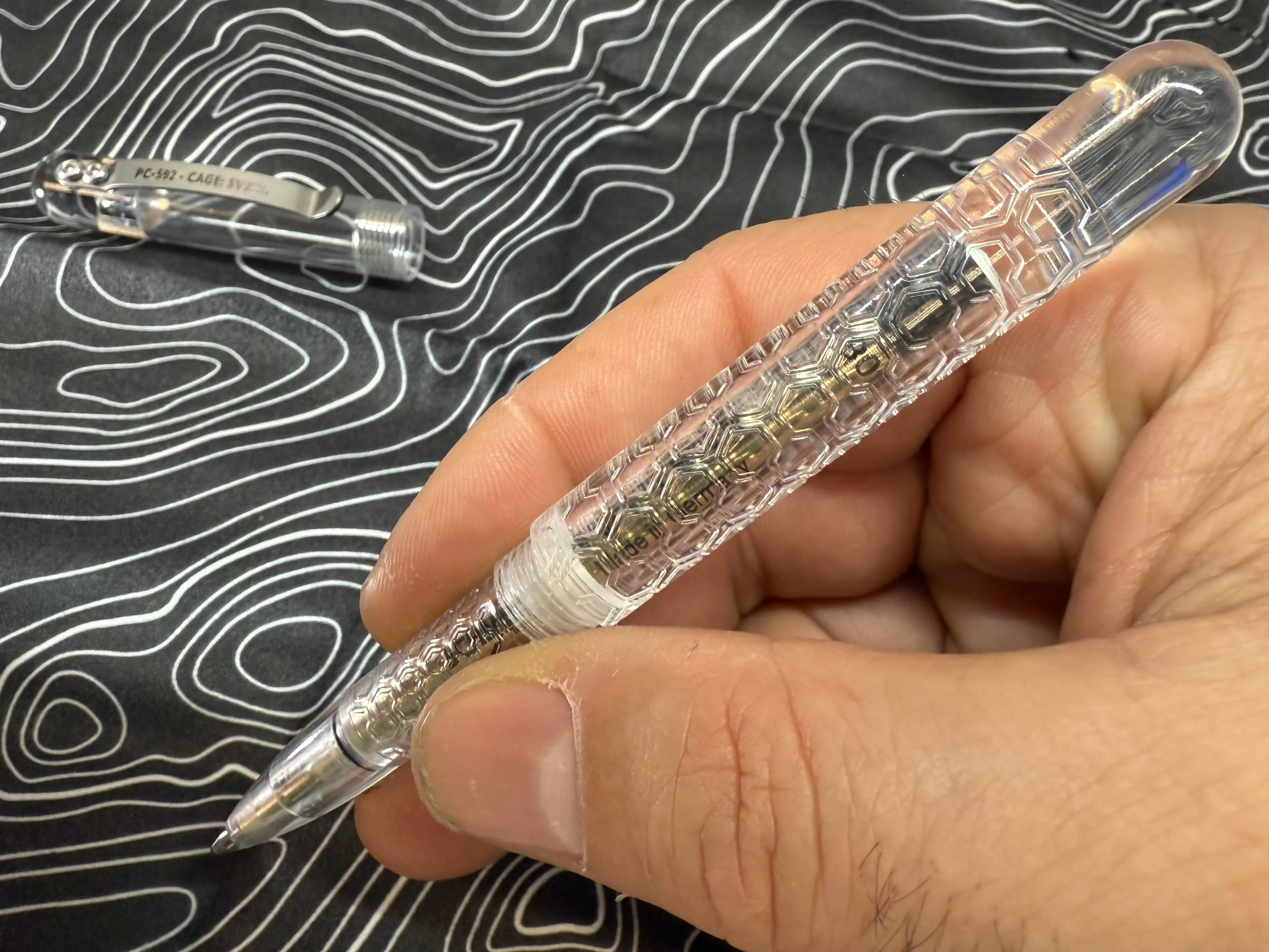 Polycarbonate Embassy Pen ( Vapor Polish Clear Finish )