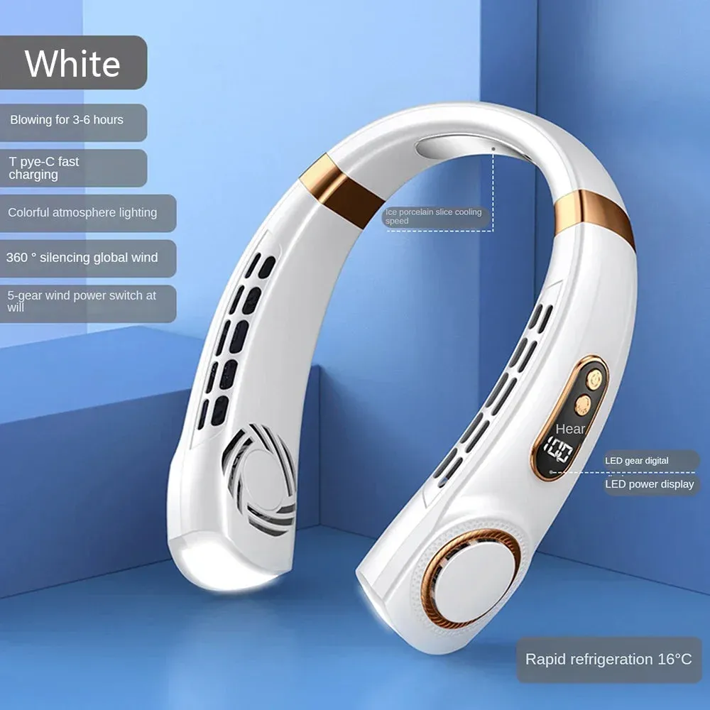 Portable Hanging Neck Fan 2025! 🧣🌬️🌀🔋