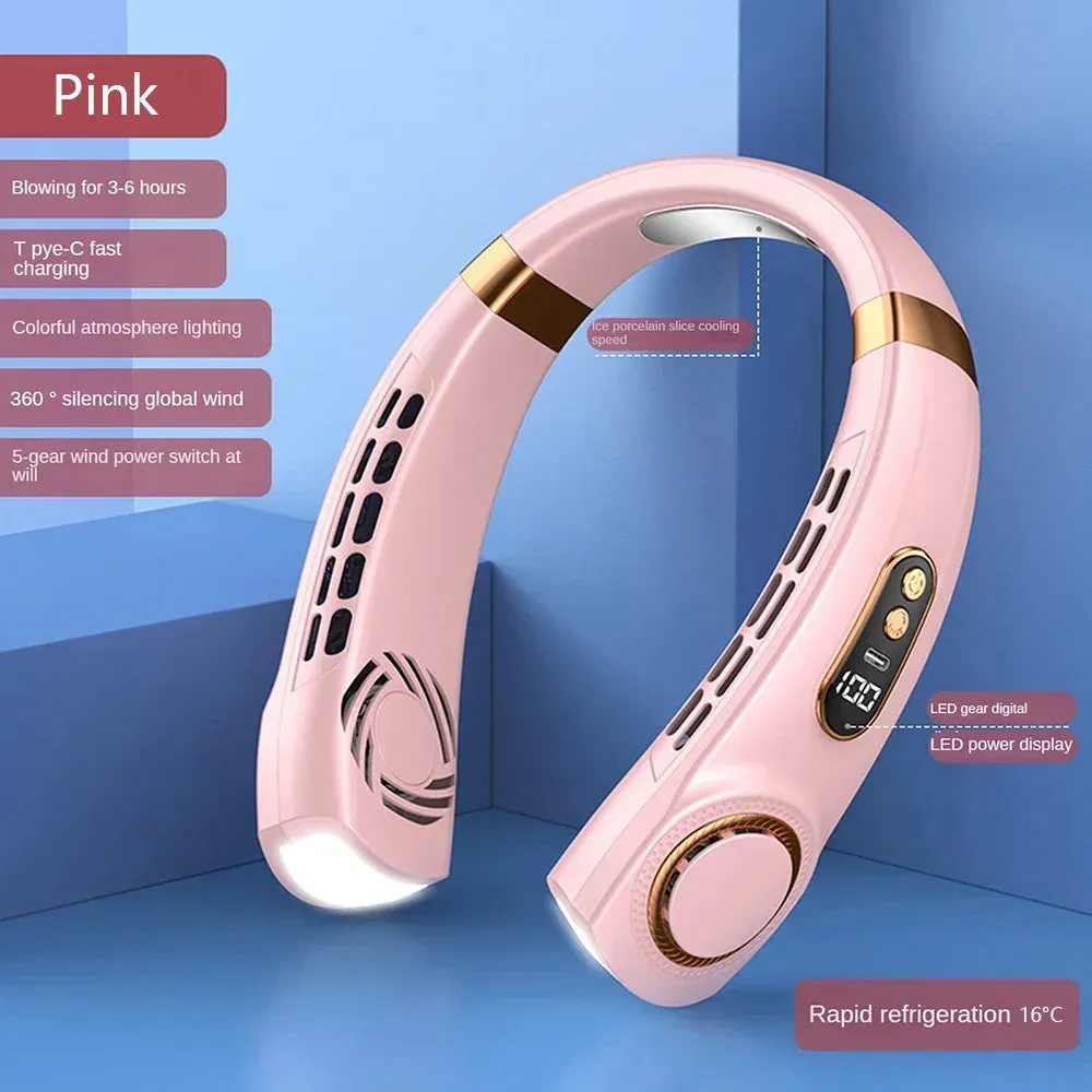 Portable Hanging Neck Fan 2025! 🧣🌬️🌀🔋
