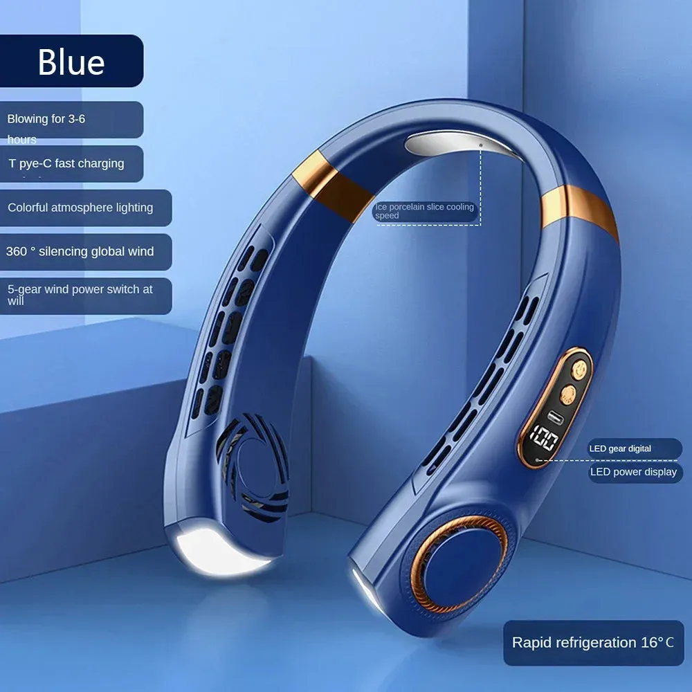Portable Hanging Neck Fan 2025! 🧣🌬️🌀🔋