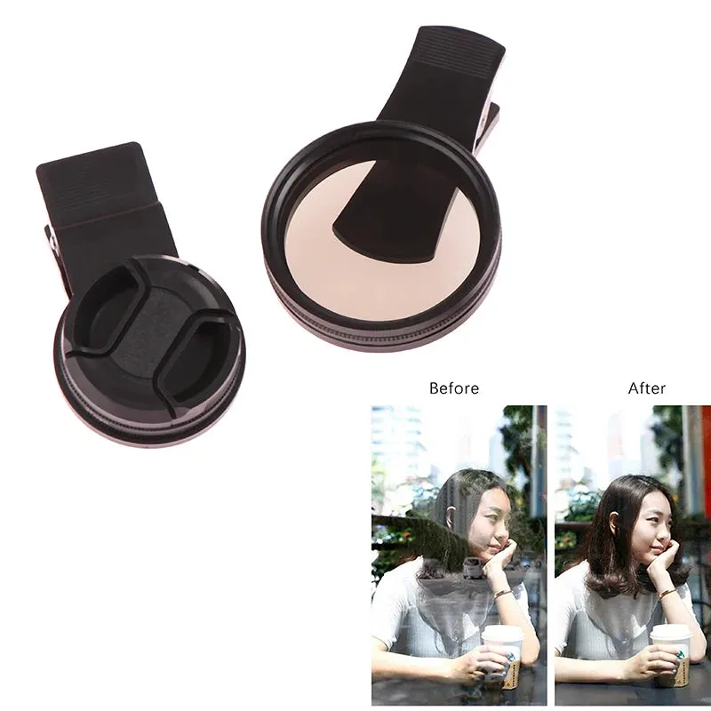Portable Wide Angle Lens with Universal Clip & CPL Filter
