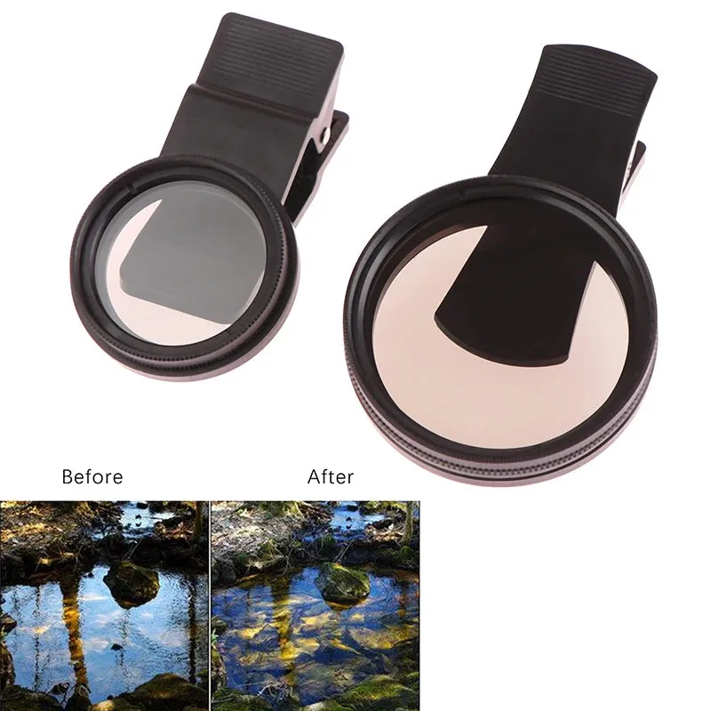 Portable Wide Angle Lens with Universal Clip & CPL Filter