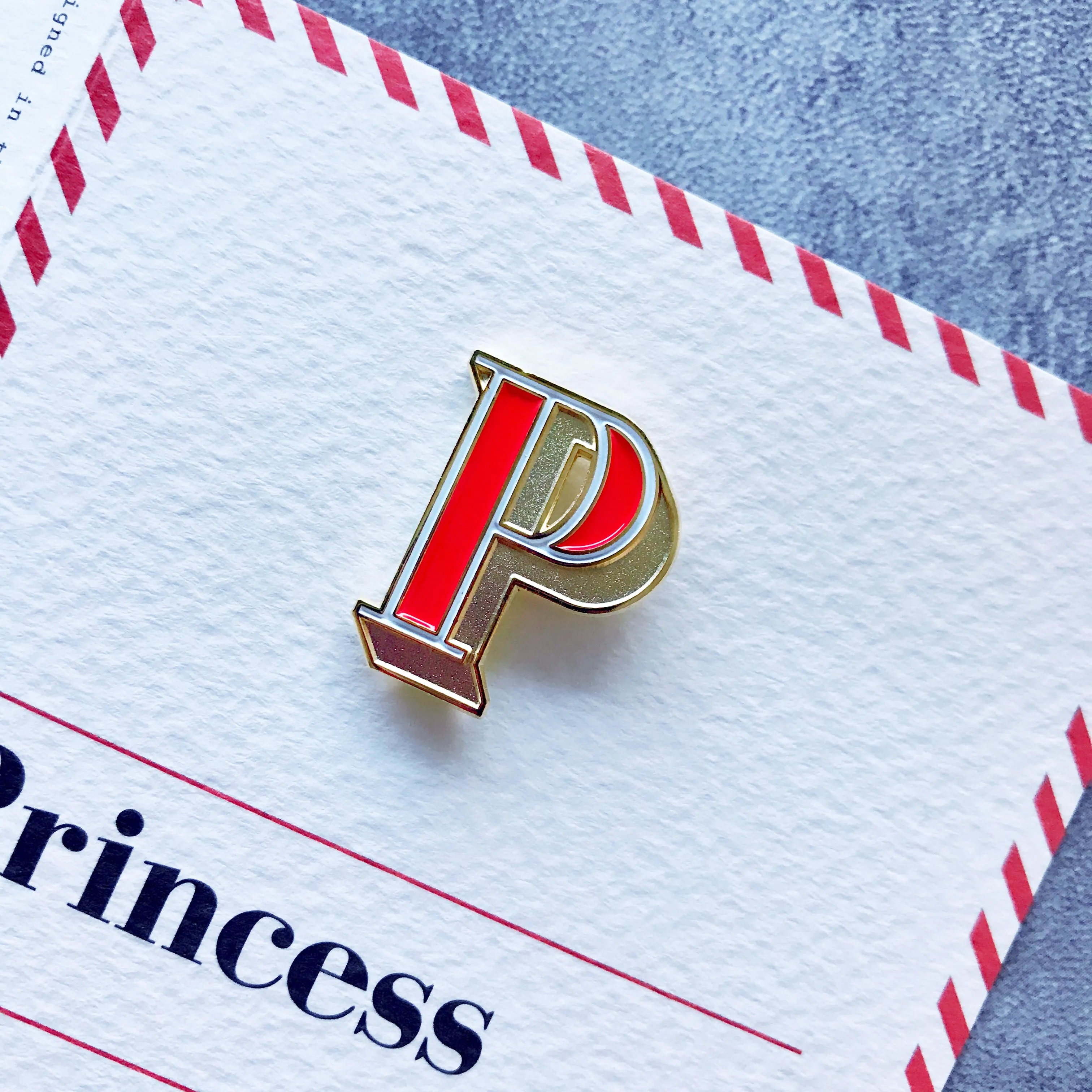 P/Princess Pin Badge and Card