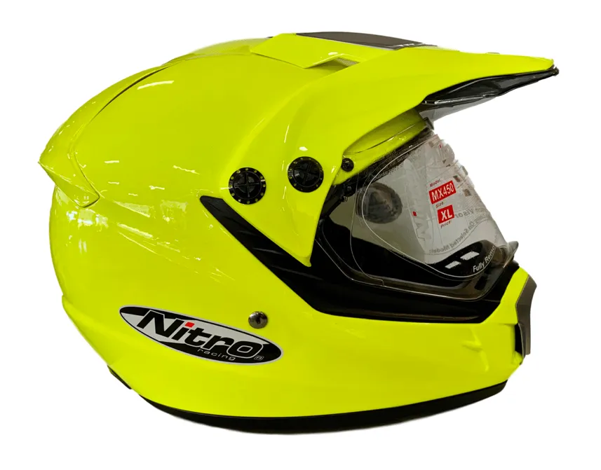 Pre-Loved (USED) Nitro MX450 Fluo Yellow Helmet -(XS)