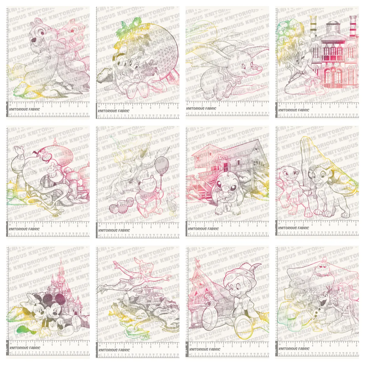 *Pre-Order* D Toile Colorful Panels