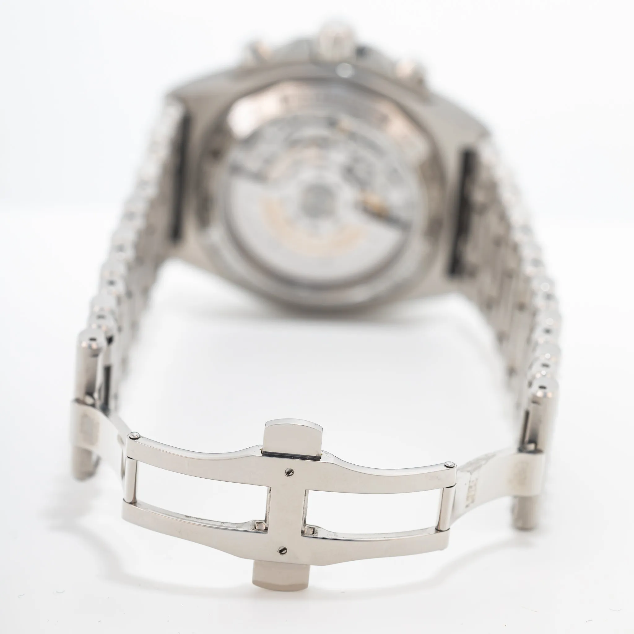 Pre-owned Breitling Chronomat B01 42 Stainless Steel Watch Copper AB0134101K1A1