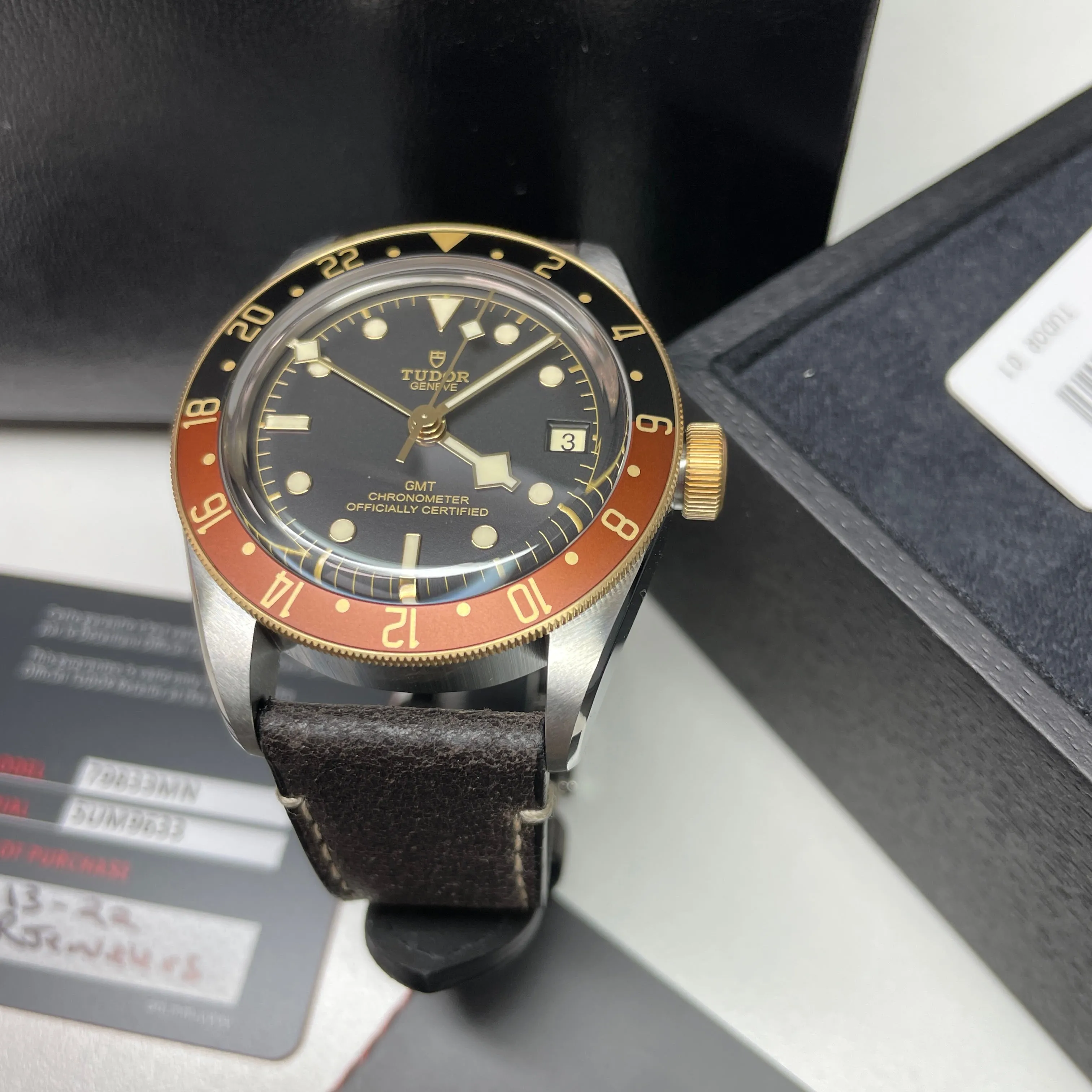 Pre-owned Tudor Black Bay GMT S&G 41mm Watch M79833mn-0003