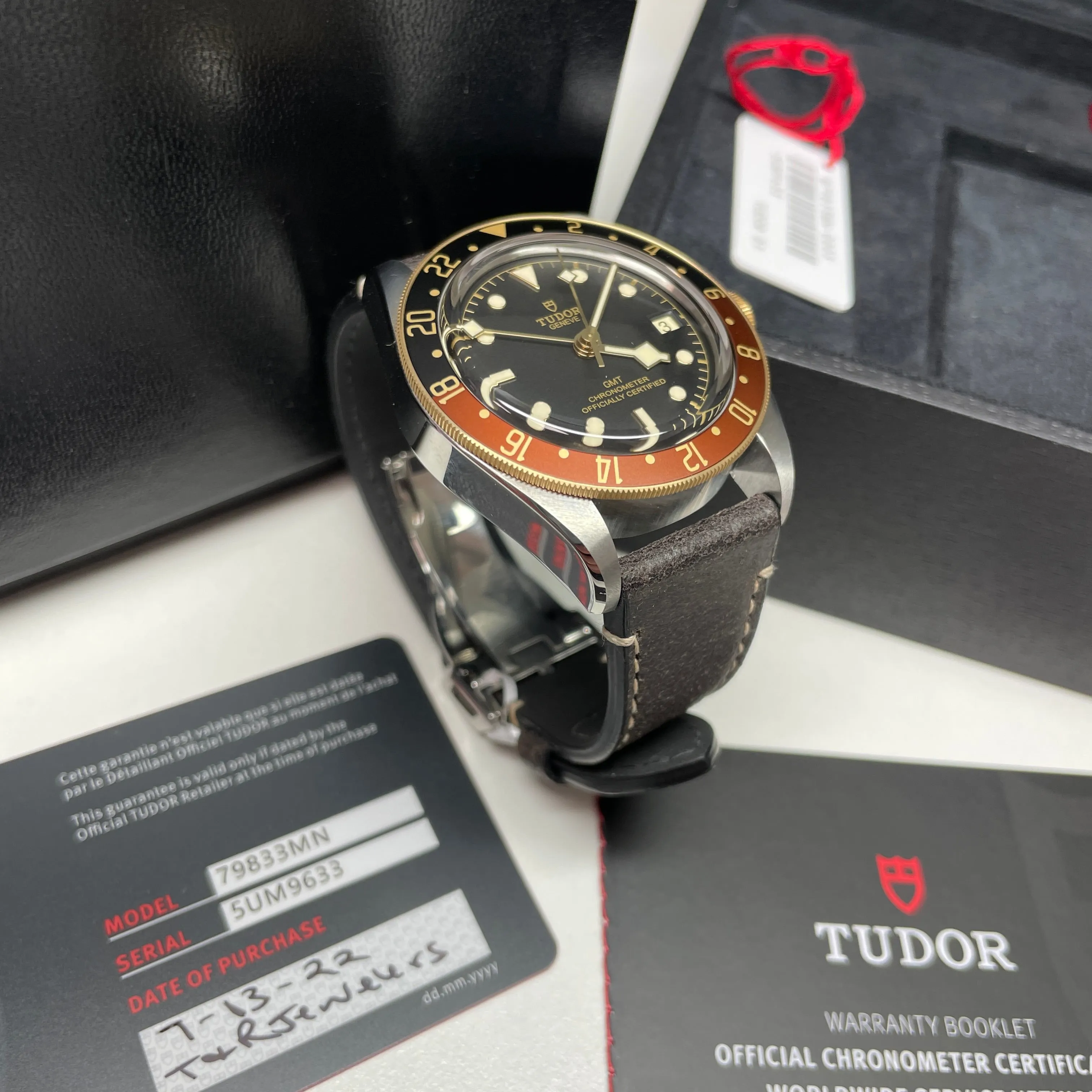 Pre-owned Tudor Black Bay GMT S&G 41mm Watch M79833mn-0003