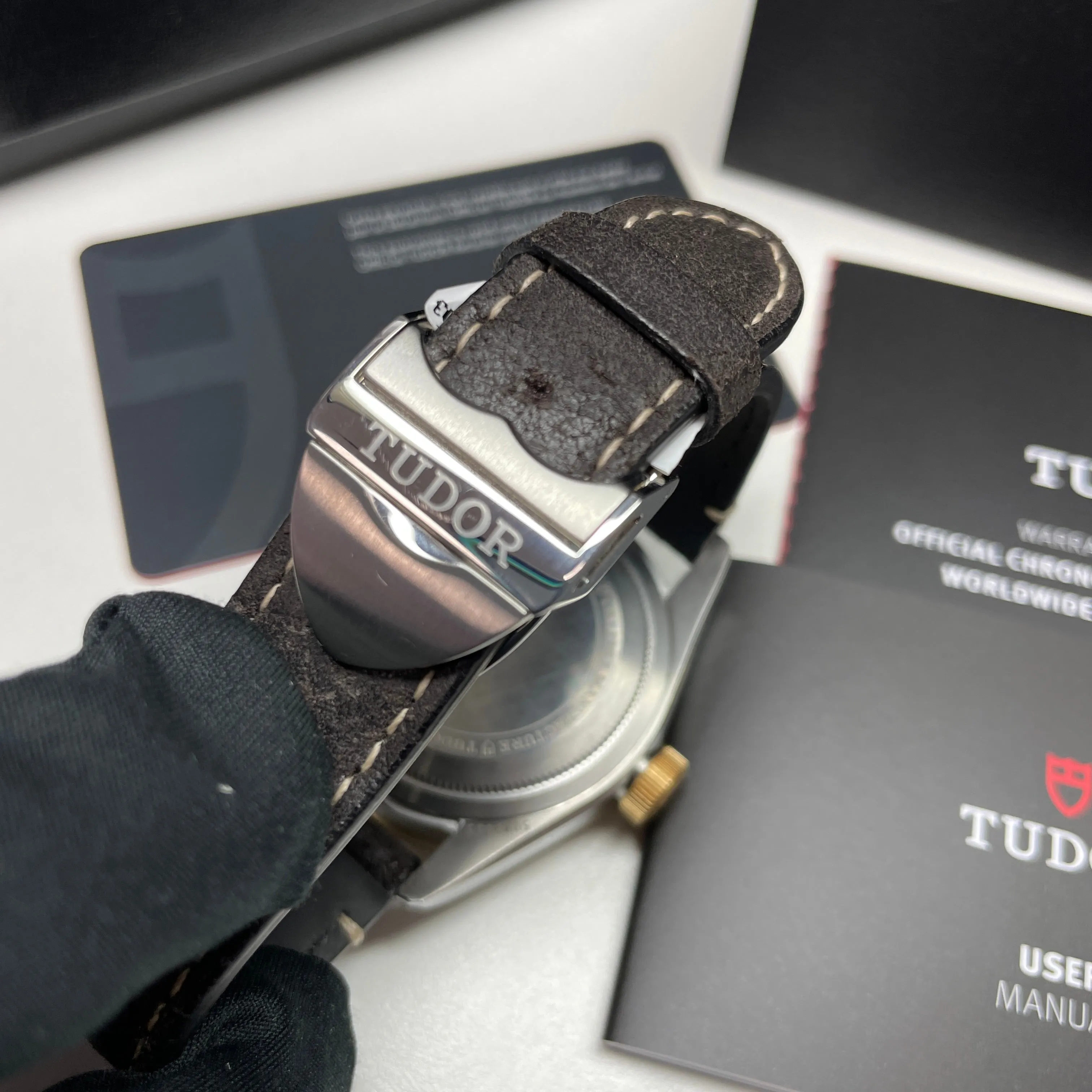 Pre-owned Tudor Black Bay GMT S&G 41mm Watch M79833mn-0003