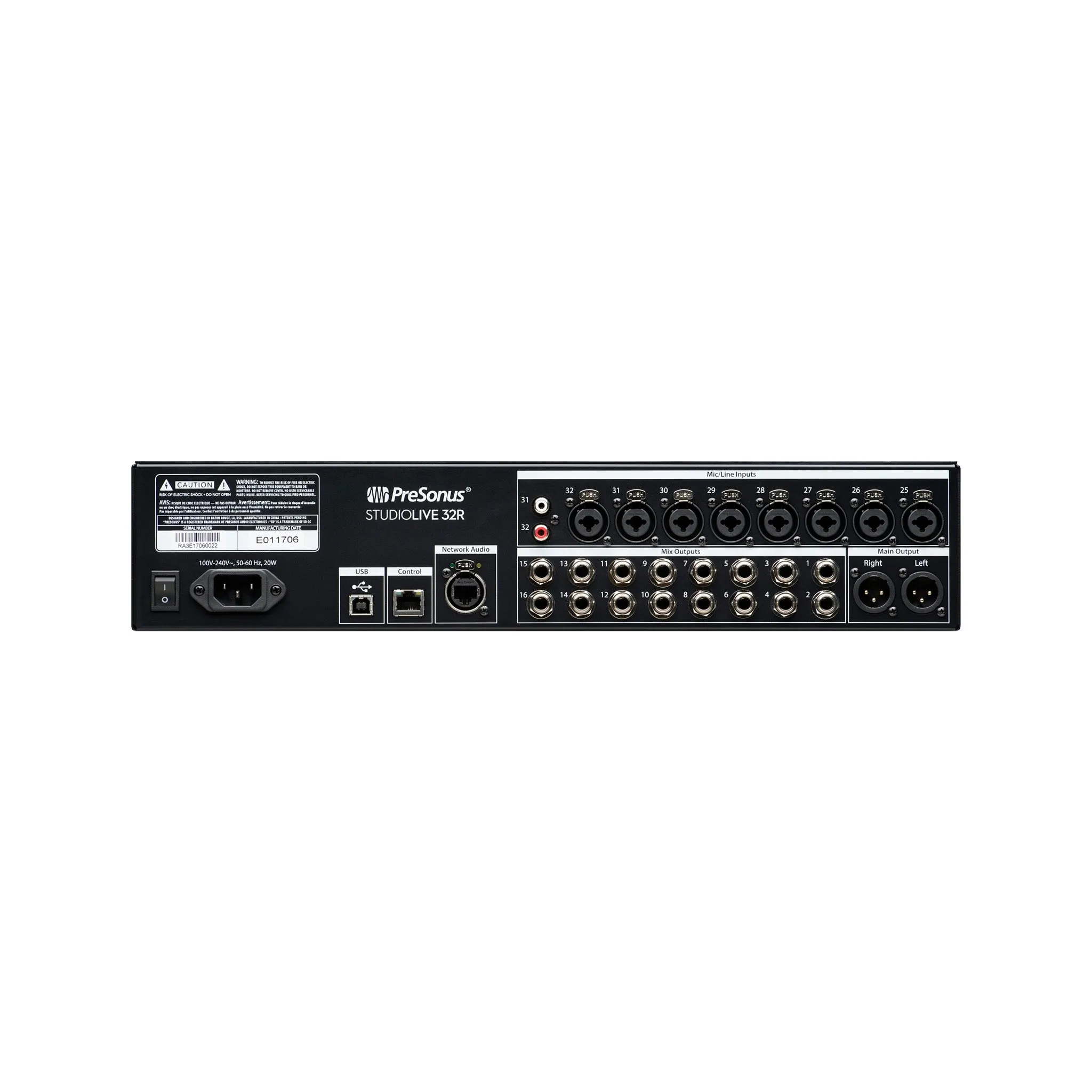 PreSonus StudioLive 32R Digital Rack Mixer