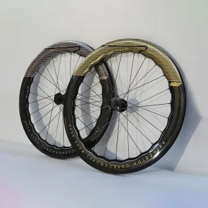 Princeton Carbonworks "Strada" WAKE 6560 Disc Brake Carbon Wheelset - Gloss Gold