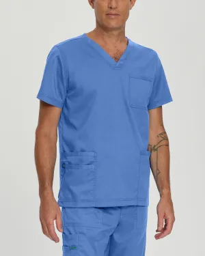 ProFlex 4253 Men's 4 Pocket V Neck Scrub Top Ceil