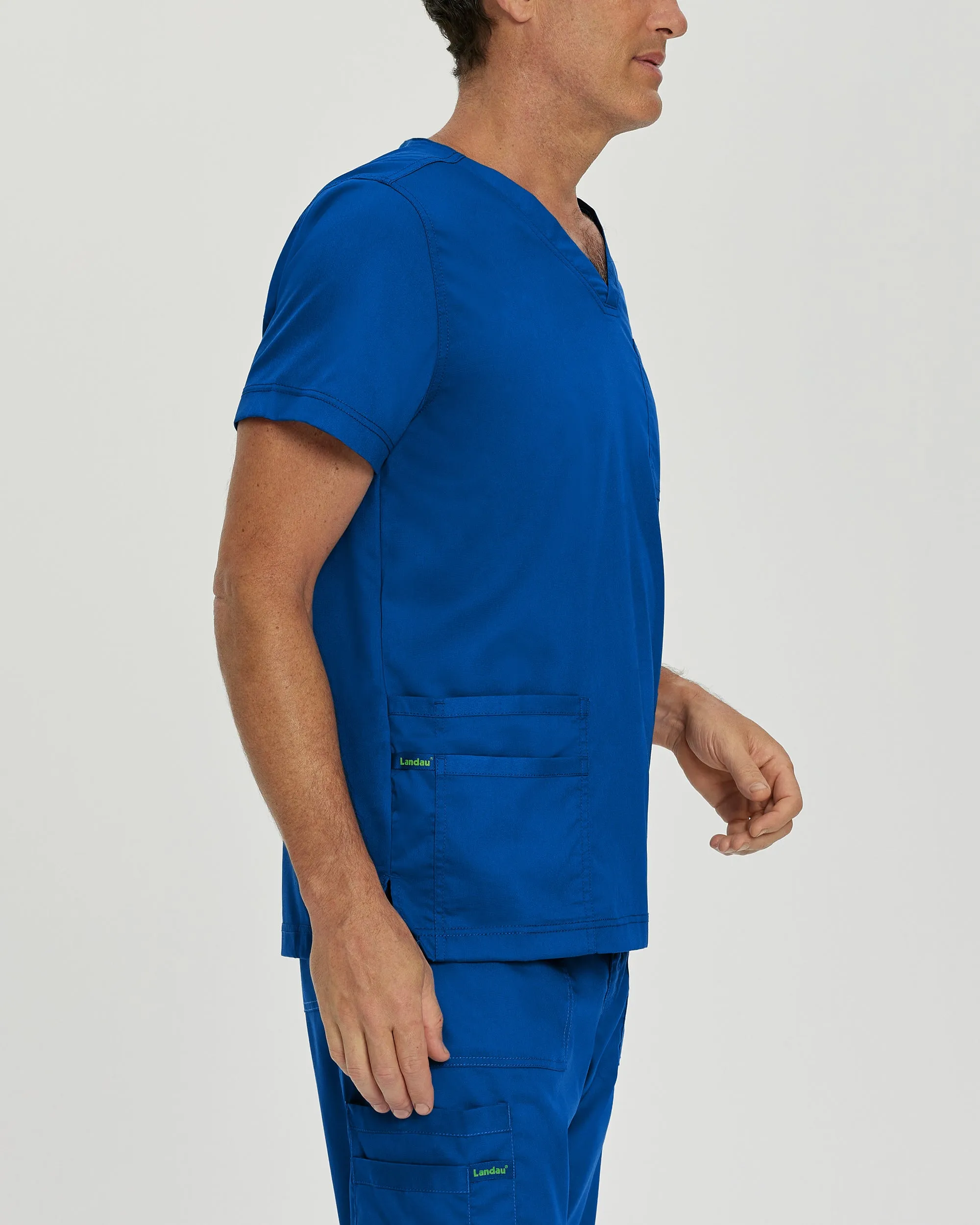 ProFlex 4253 Men's 4 Pocket V Neck Scrub Top Galaxy